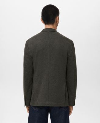 Men's Slim Fit Microstructure Blazer