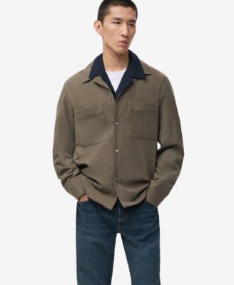 MANGO - Men's Regular-Fit Pocket Overshirt