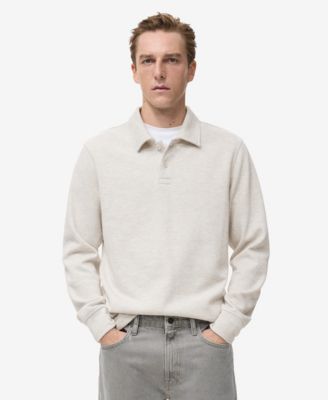 MANGO - Men's Regular-Fit Polo Sweatshirt