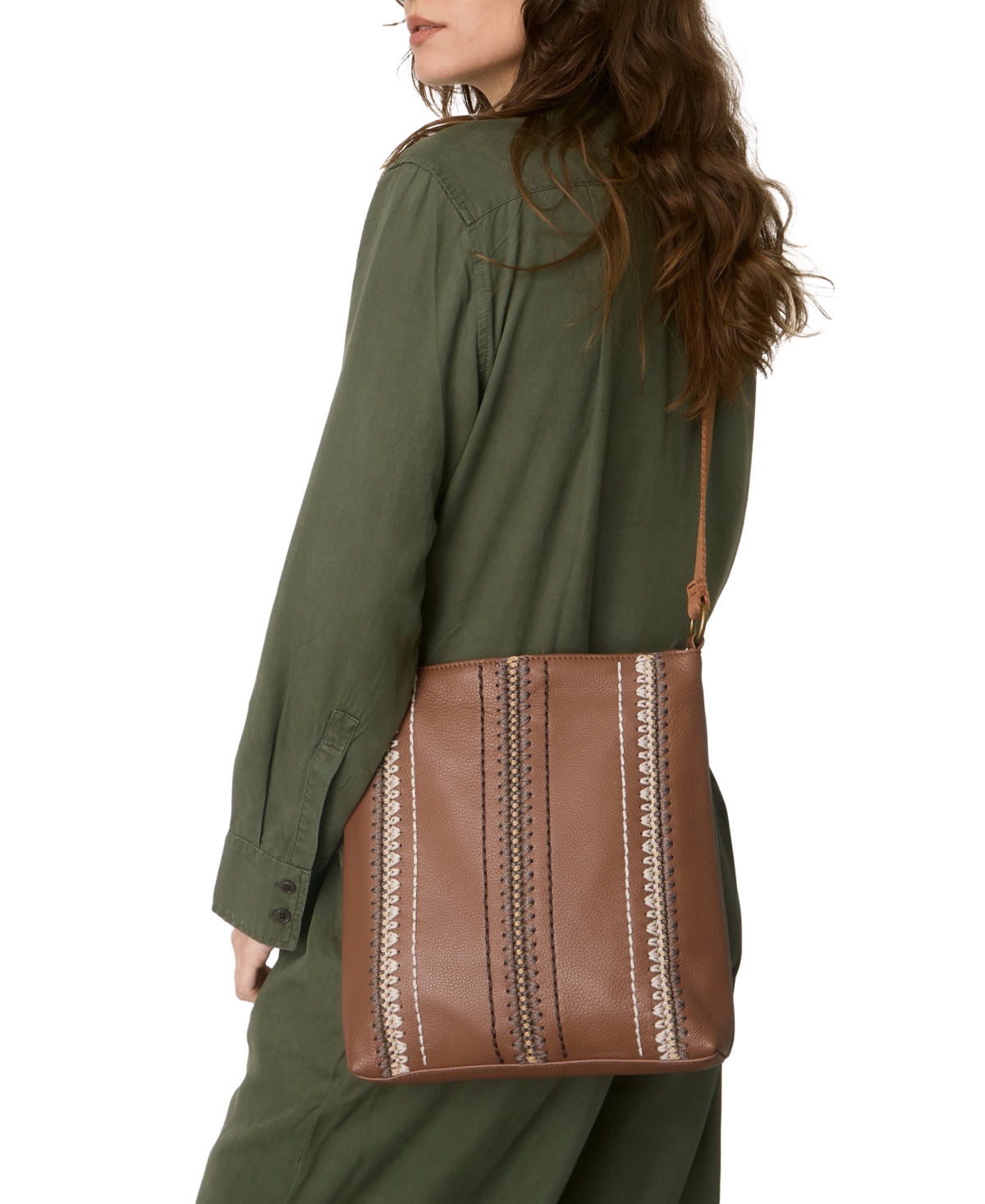 The Sak Women's Lucia Leather Crossbody Bag In Brown