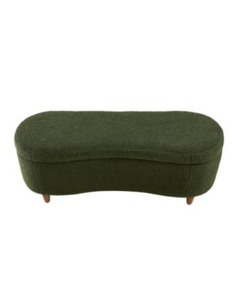 Bailey 48"W Boucl&eacute; Flip Top Storage Bench