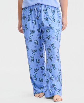 Trendy Plus Size Stitch Love Printed Drawstring Pants