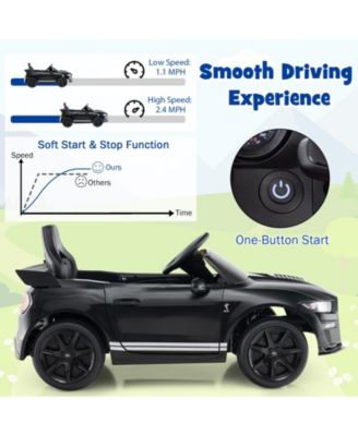 12V Licensed Ford Mustang Shelby GT500 Kids Ride on Car with Remote Control for Kids Aged 3-8