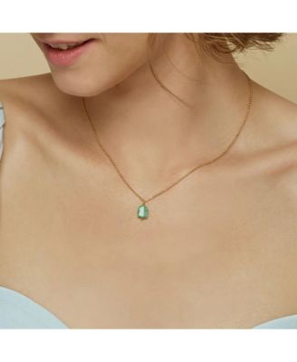Yvette Natural Stone Necklace, Dainty, Colorful, Gift