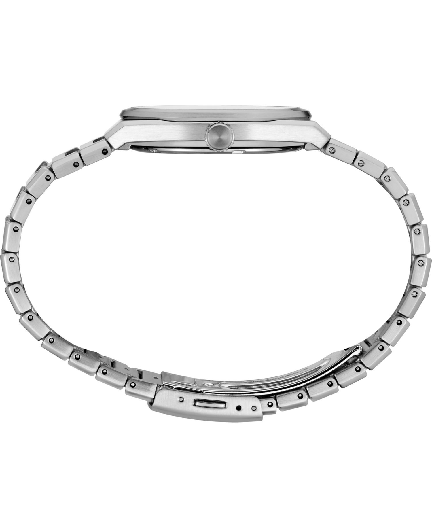 Men's Essentials Silver Stainless Steel Bracelet Watch, 38.9mm