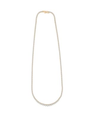 Diamond Graduated 17" Collar Necklace (5 ct. t.w.) in 14k White Gold or 14k Yellow Gold, Exclusively at Macy's
