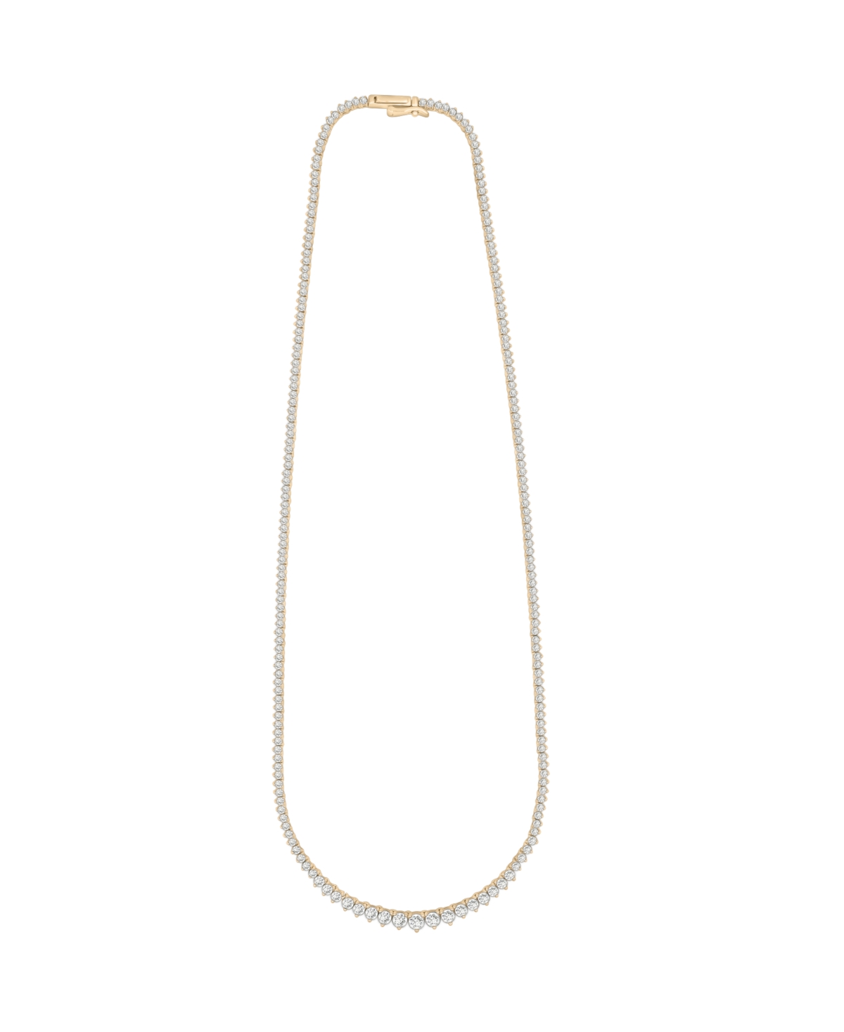 Wrapped In Love Diamond Graduated 17" Collar Necklace (5 Ct. T.w.) In 14k White Gold, Exclusively At Macy's In Gold