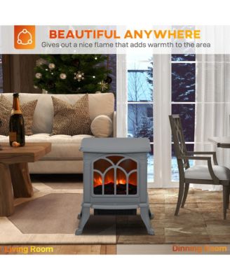 Living Room Electric Fireplace Stove Heater, 750W/1500W,