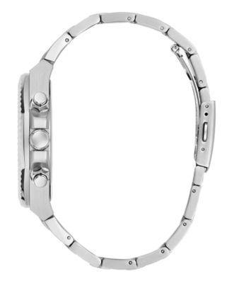 Men's Silver-Tone Multi-Function Watch, 44mm