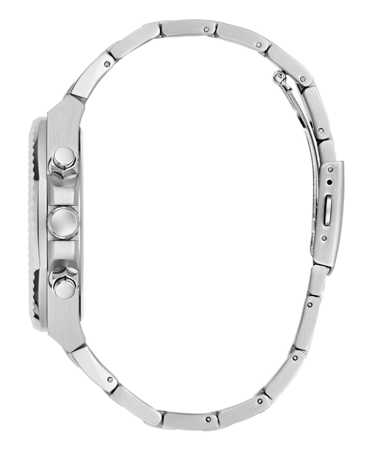 Guess Men's Silver-Tone Multi-Function Watch, 44mm