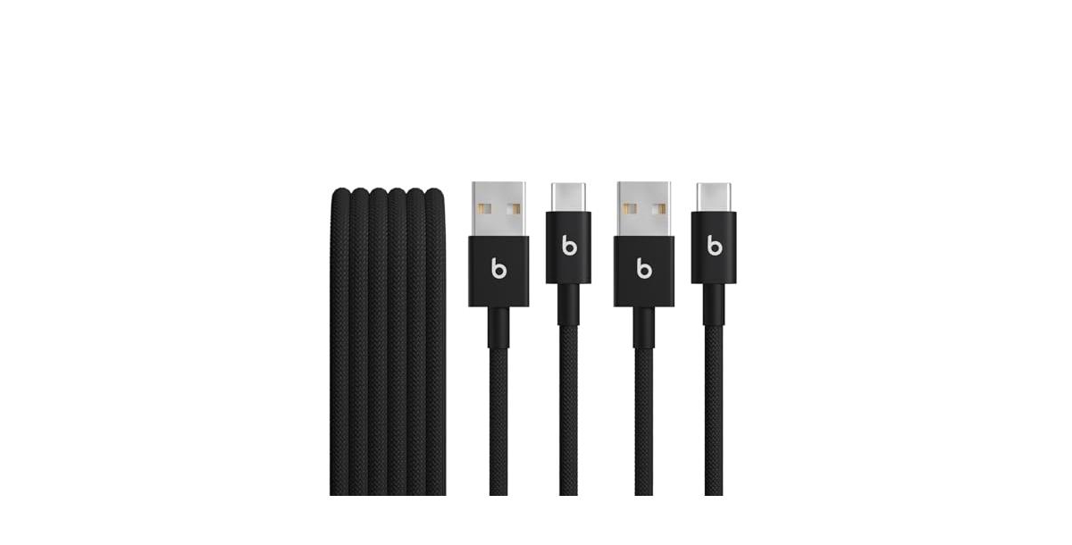 Usb-a to Usb-c Woven Cables (1.5 m) - Bolt Black (2-Pack)