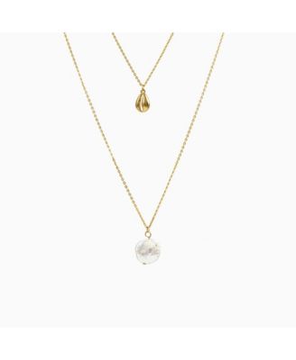 Shauna Cultured Pearl Pendant Layered Necklace