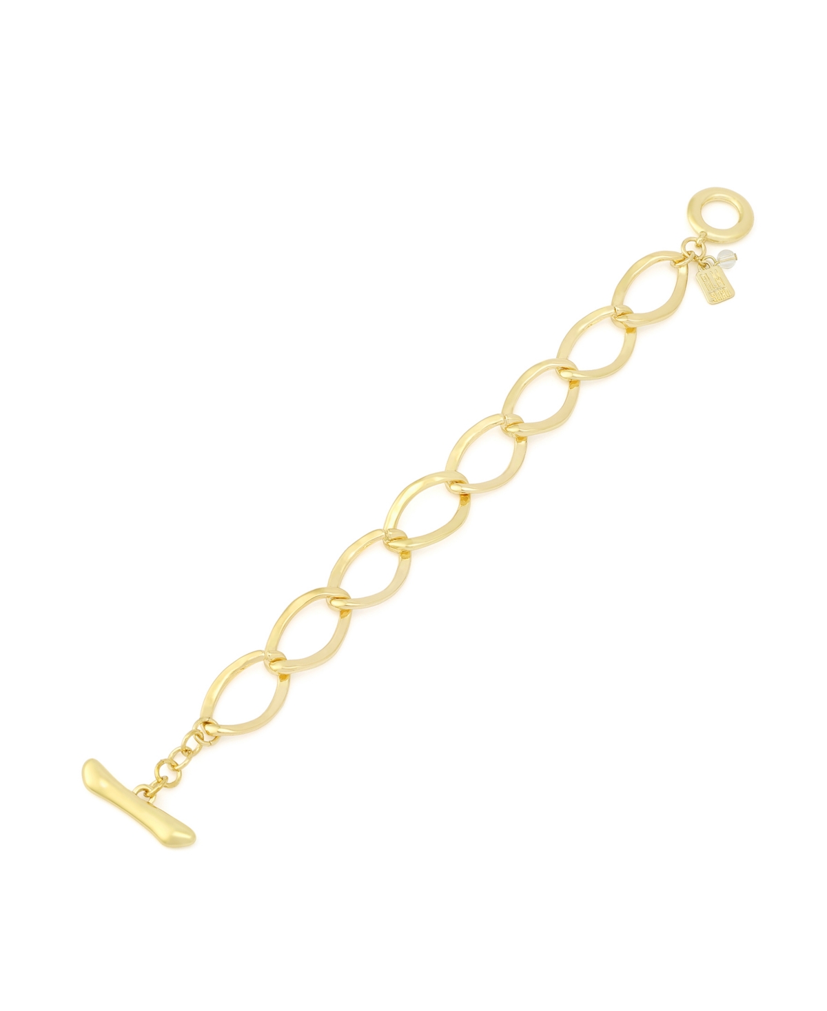 Robert Lee Morris Soho Gold Link Toggle Bracelet In Gold