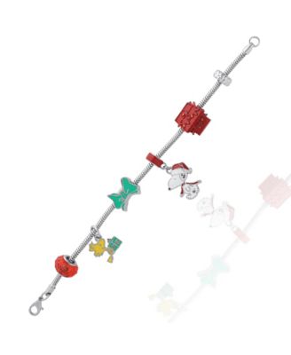 Snoopy & Woodstock Slide Charm Bracelet