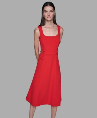Women's Sleeveless Midi Dress