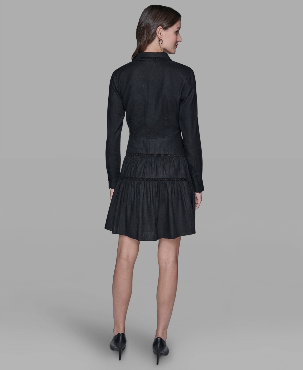 Karl Lagerfeld Paris Women's Collared Shirt Dress