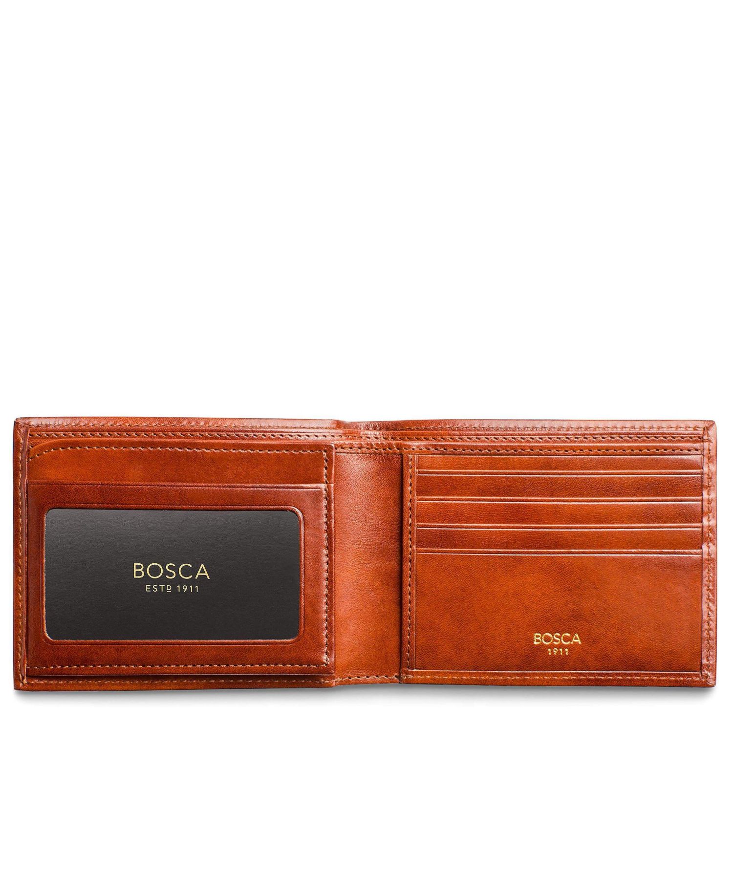 Men's Old Leather Continental ID Wallet