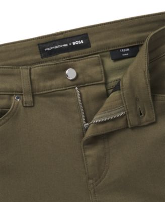 BOSS x Porsche Men's Performance-Stretch Denim Tapered-Fit Jeans