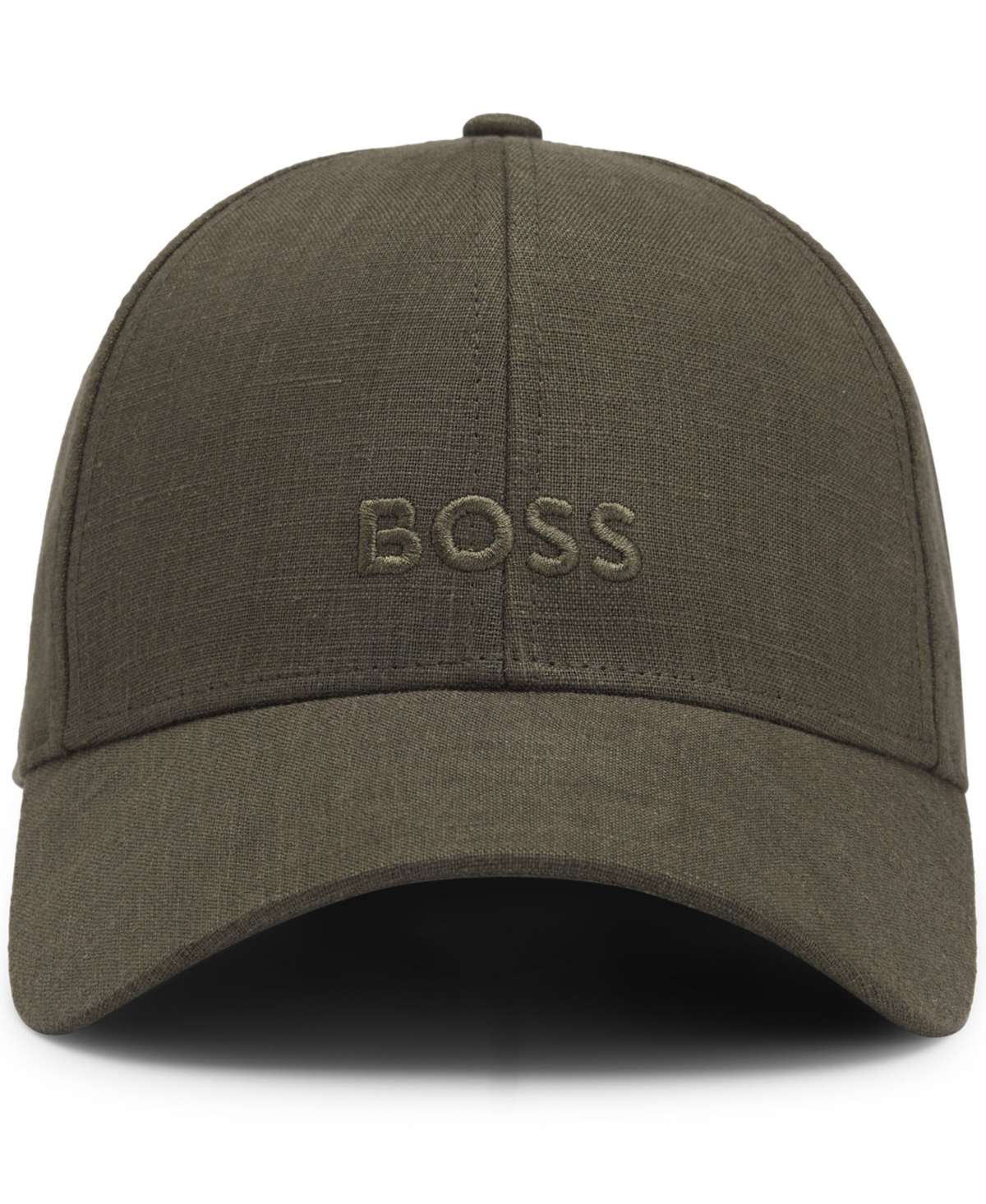 Boss by Hugo Boss Men's Embroidered Logo Linen Cap