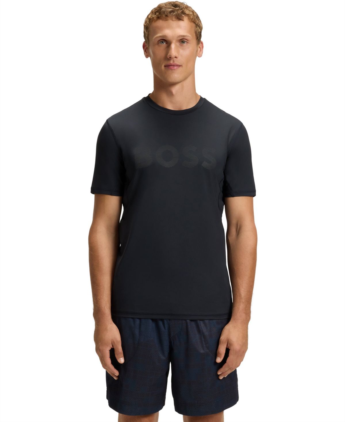 Мужская приталенная футболка с активным контролем влажности