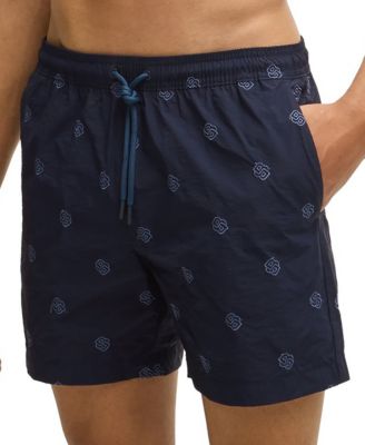 Hugo Boss - Men's Double B Monogram Quick-Dry Swim Shorts