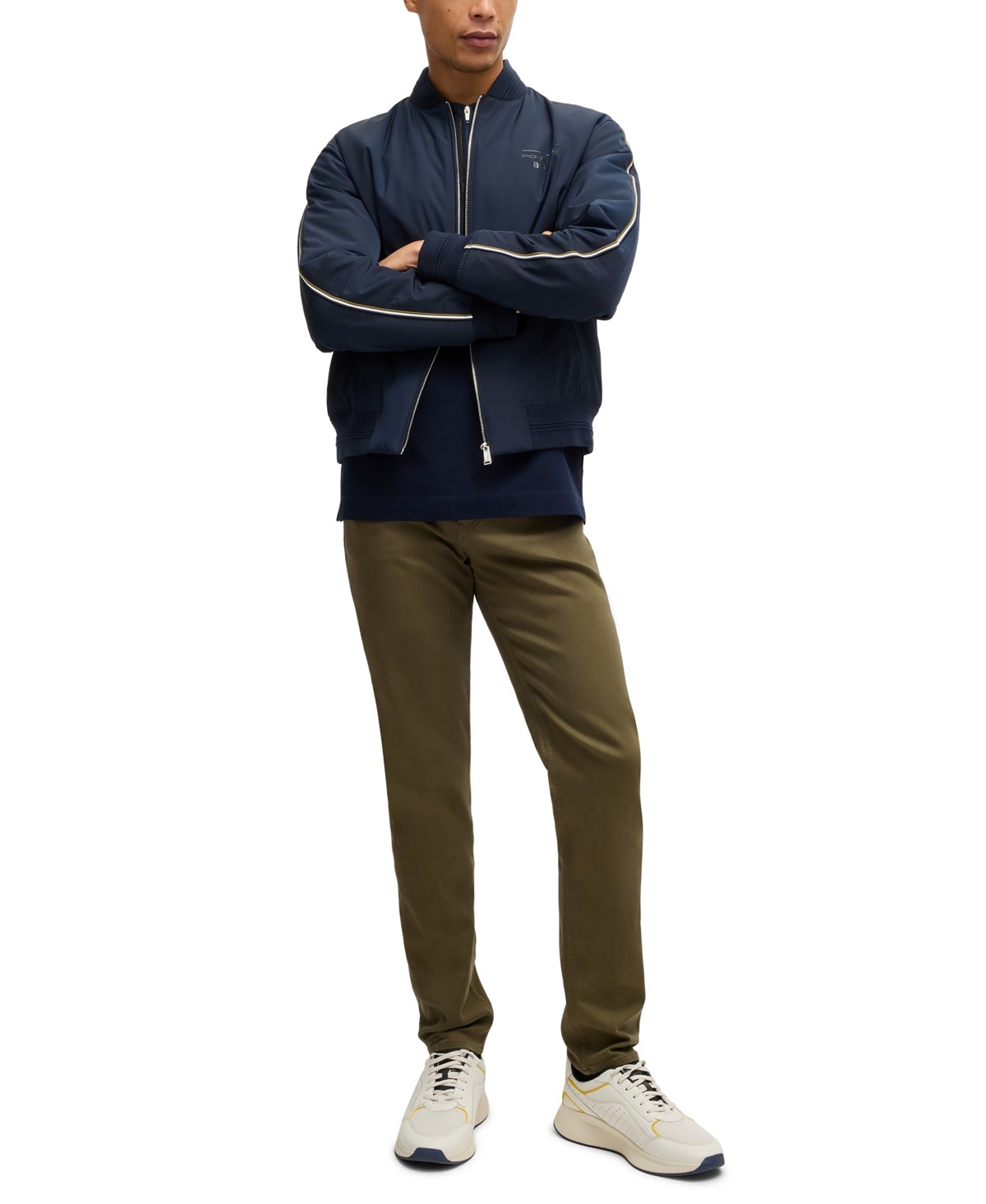 Boss x Porsche Men's Performance-Stretch Denim Tapered-Fit Jeans