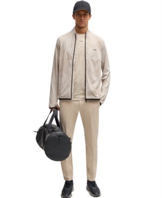 Men's Jacquard Pattern Active Zip-Up Sweatshirt