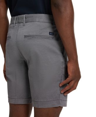 Men's Micro-Patterned Stretch Cotton Slim-Fit 8" Shorts