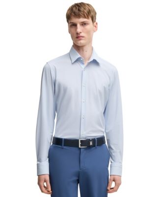 Hugo Boss - Men's Structured Performance Slim-Fit Dress Shirt