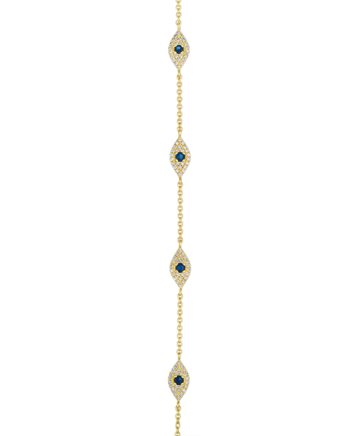 Le Vian Sapphires(0.28 Ct. T.w.) And Vanilla Diamond (0.38 Ct. T.w.) Bracelet In 14k Honey Gold In Gold