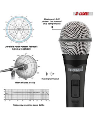 Microphone For Singing Karaoke Mic XLR Dynamic Mic Cardioid Unidirectional Microfono - 2PCS