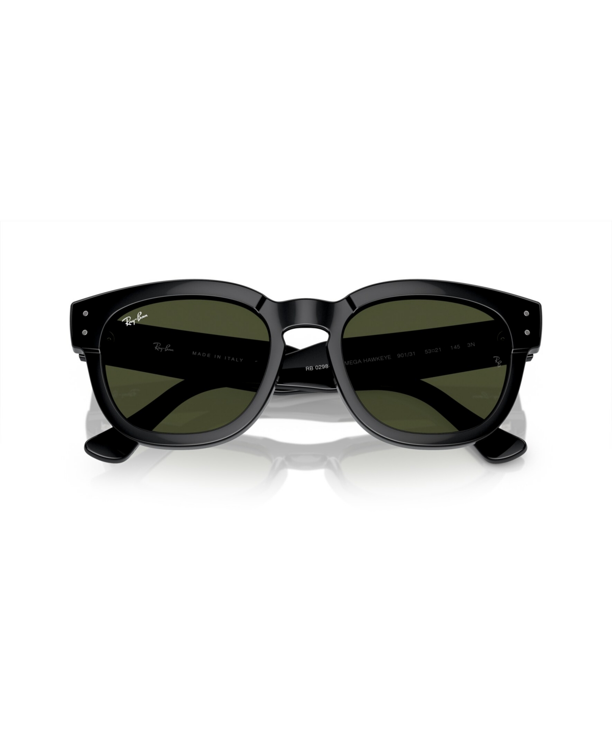 Ray Ban Unisex Square Sunglasses, Mega Hawkeye Rb0298sf In Black
