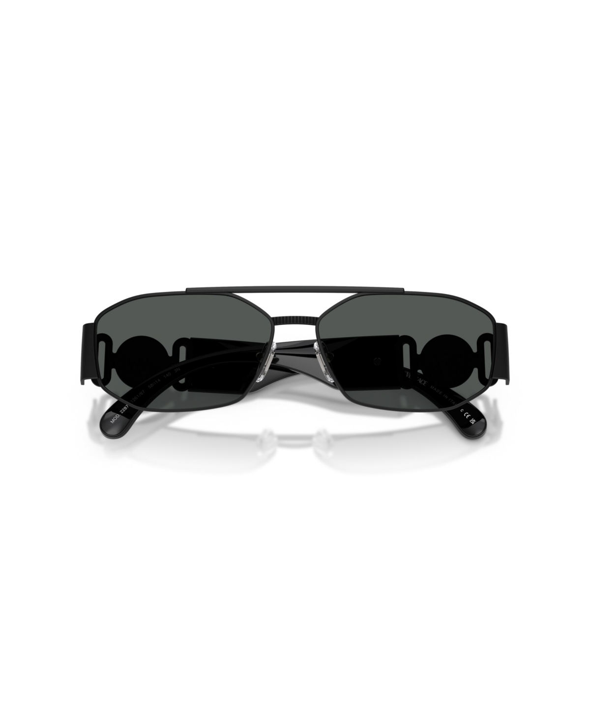 Versace Men's Geometric Sunglasses, Ve2287 In Black