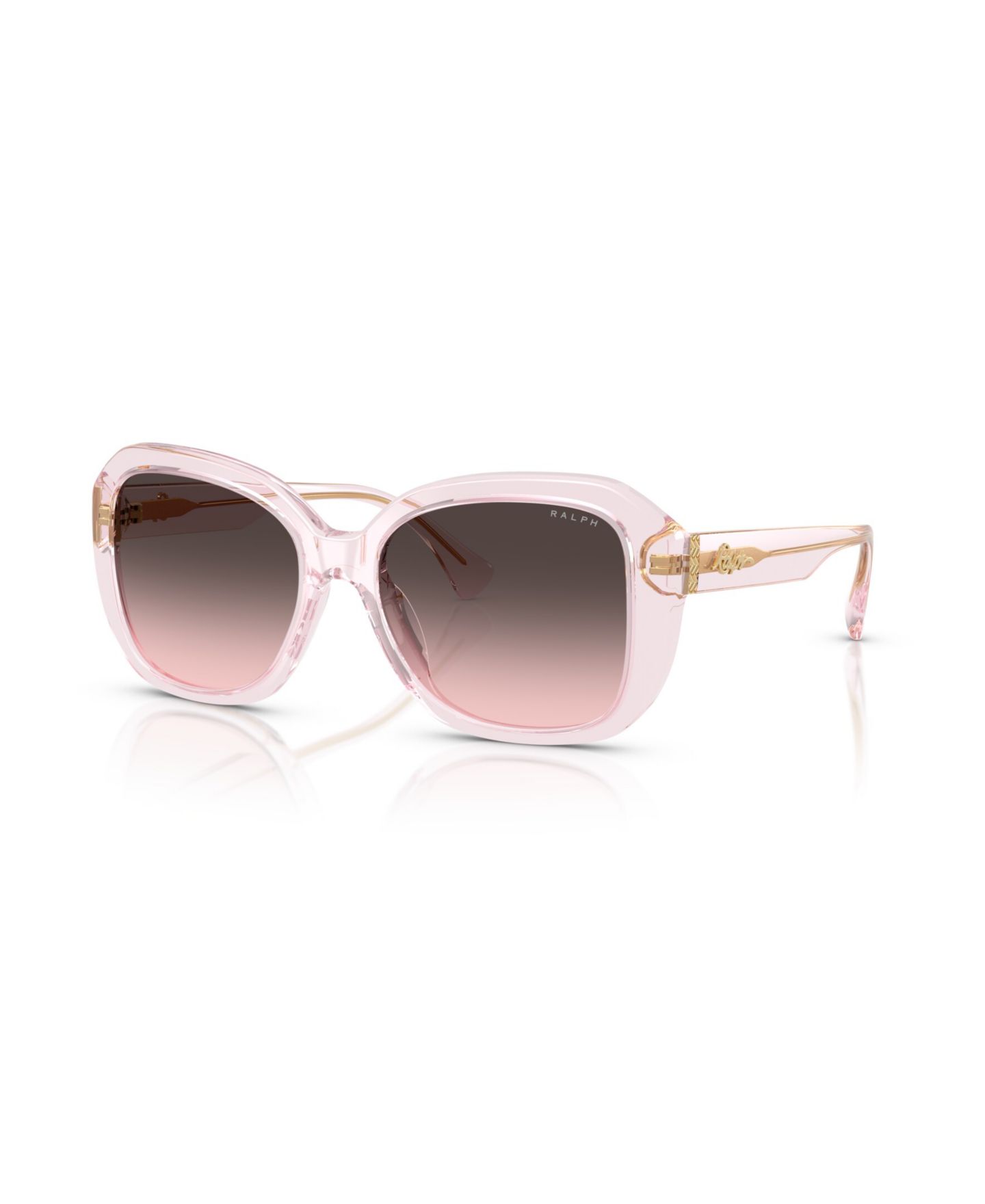 Женские солнцезащитные очки Ralph by Ralph Lauren Square Sunglasses, RA5321U, цвет: Розовый — фото 1