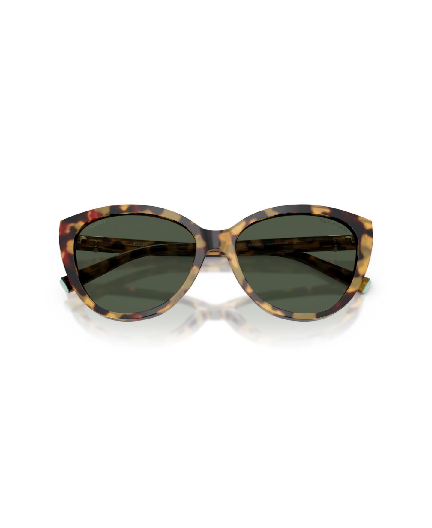 Женские солнцезащитные очки Tiffany & Co. Polarized Sunglasses, TF4251, цвет: Зелёный — фото 2