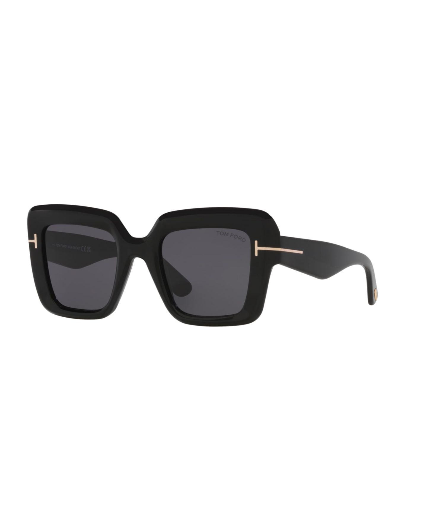 Женские солнцезащитные очки Tom Ford Square Sunglasses, Esme TR TR001880, цвет: Чёрный / Серый — фото 1