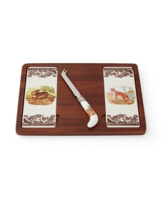 Spode - 2-Pc. Woodland Cheese Board and Knife Set