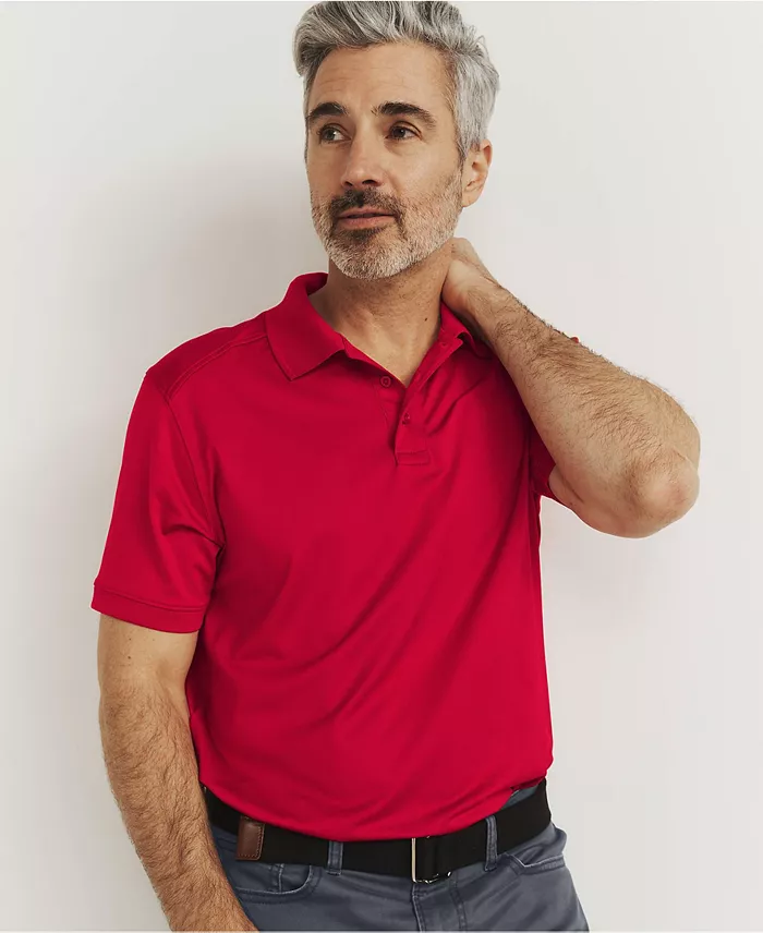 Men's Short Sleeve Rapid Dry Active Polo Shirt - thumbnail 4