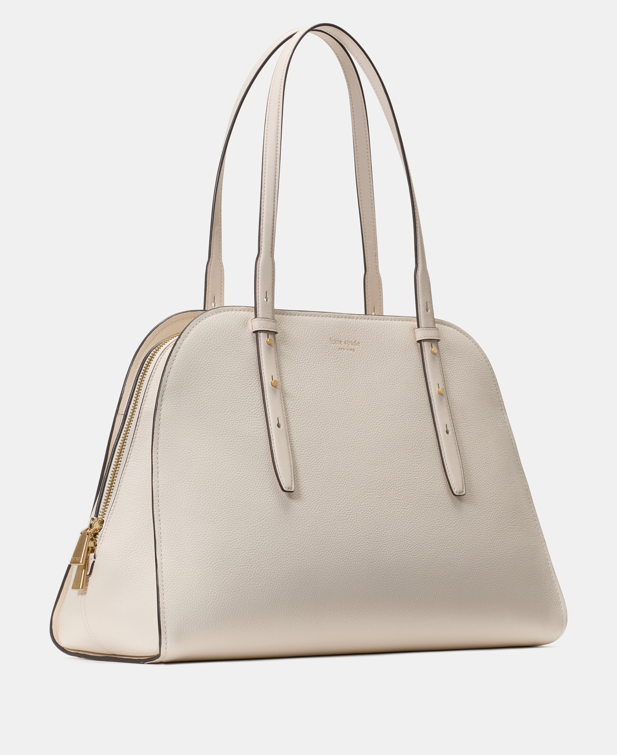 Kate Spade Do It All Pebbled Leather Maise Carryall Tote Bag In Neutral