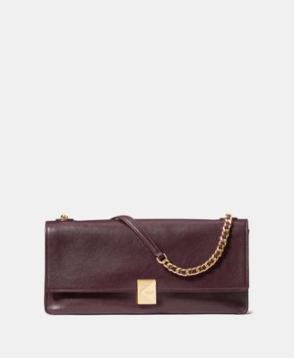 Deco Medium Fine Grain Leather Soft Shoulder Bag