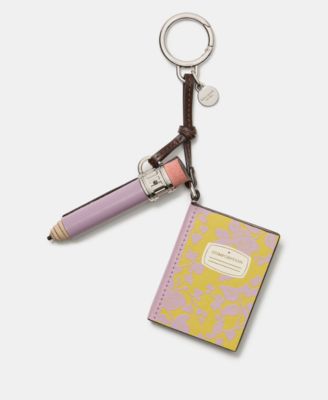 Smooth Leather Composition Book Bag Charms