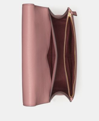 Deco Pebbled Leather Chain Small Shoulder Bag