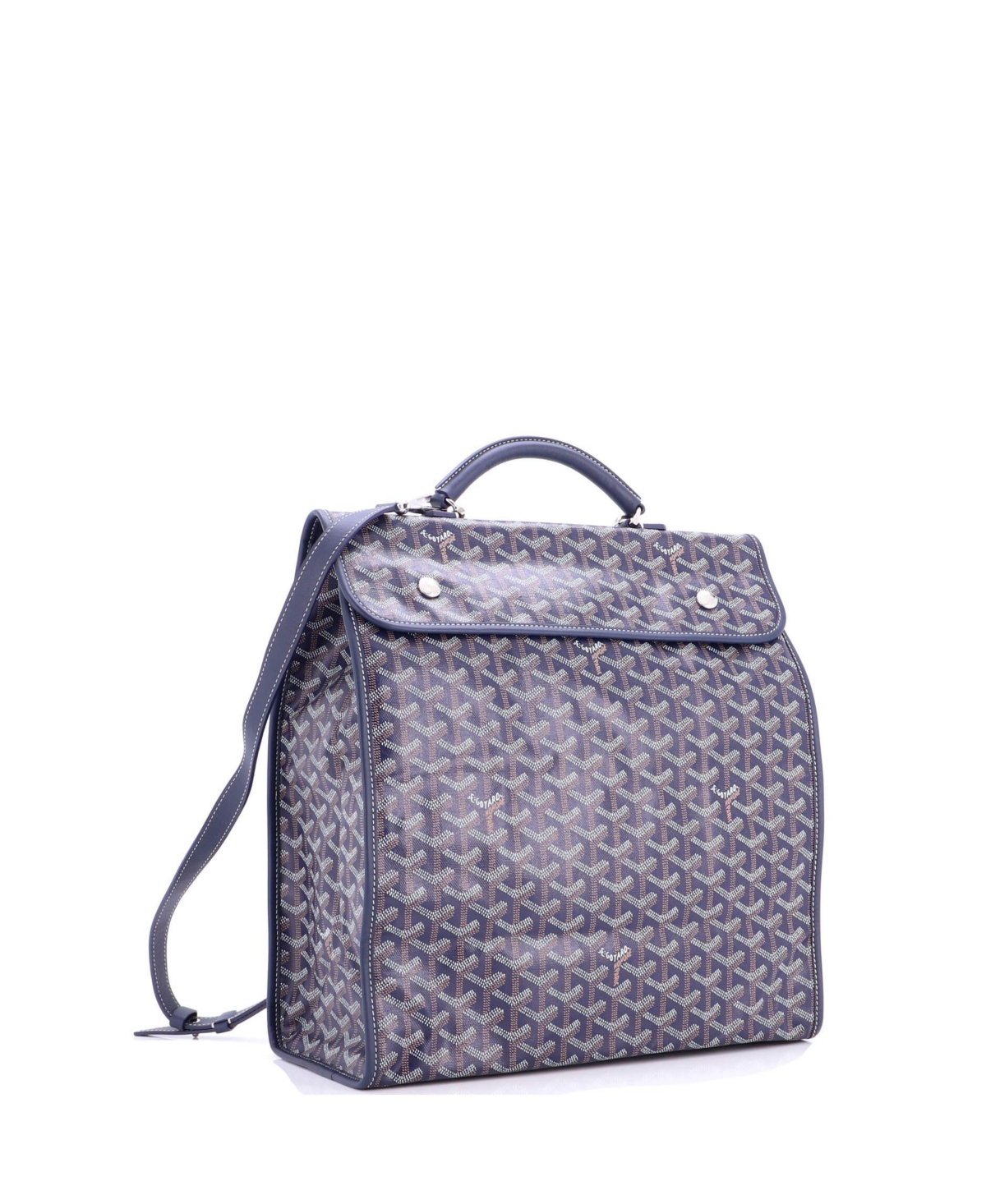 Pre-Owned Goyard Saint Leger Briefcase Backpack Coated Canvas