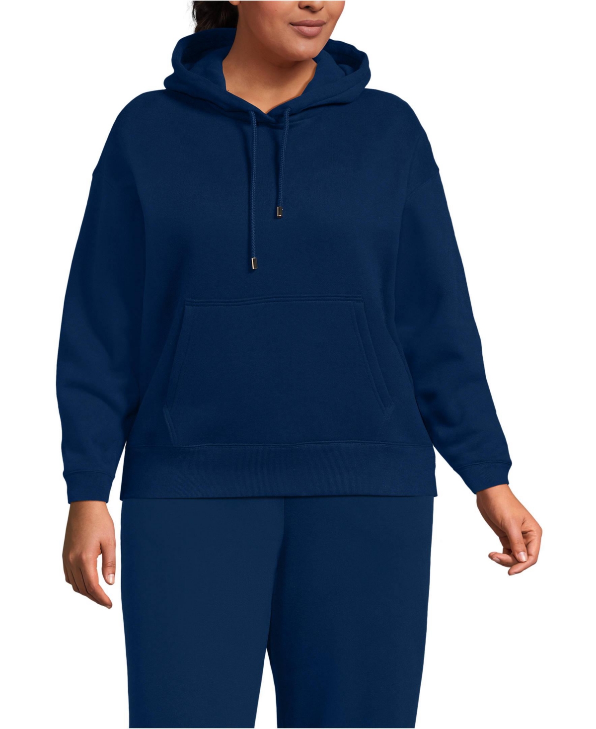 Lands' End Plus Serious Sweats Hooded Sweatshirt