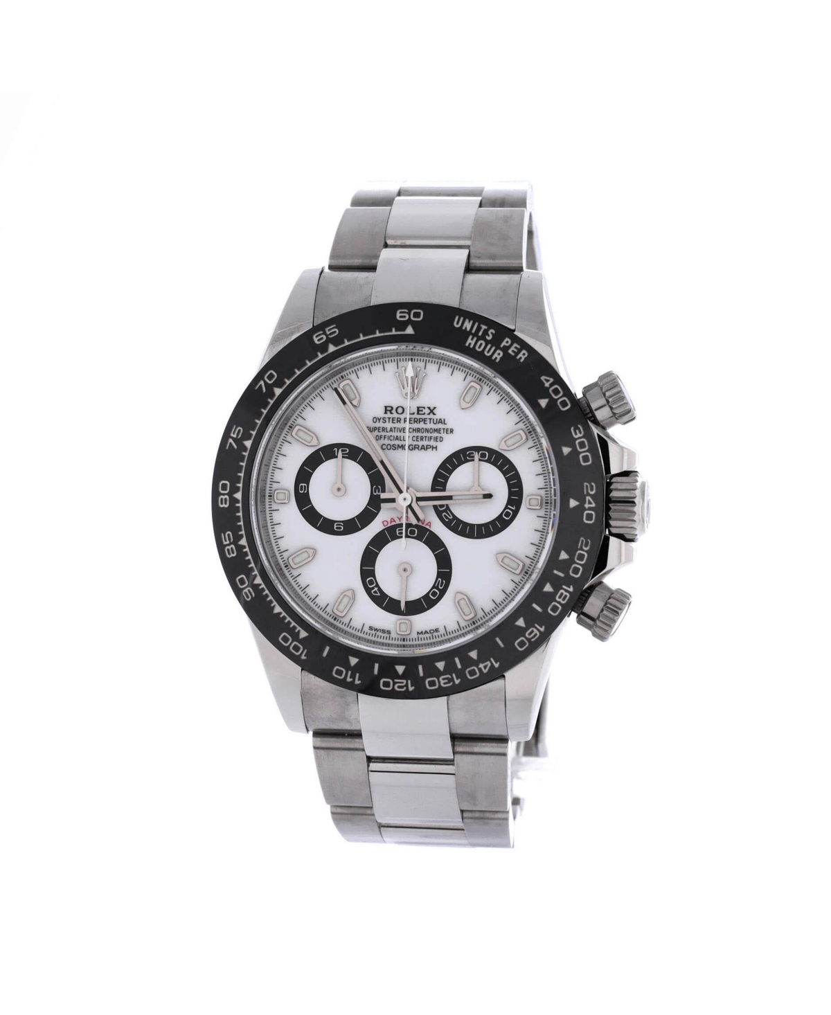 Pre-Owned Rolex Oyster Perpetual Cosmograph Daytona Panda Automatic Watch in Stainless Steel and Cerachrom 40mm