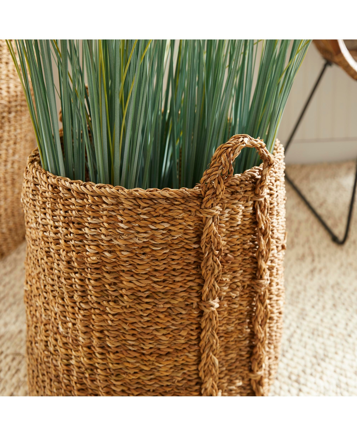Napa Home & Garden Seagrass Round Baskets Large Set of 3