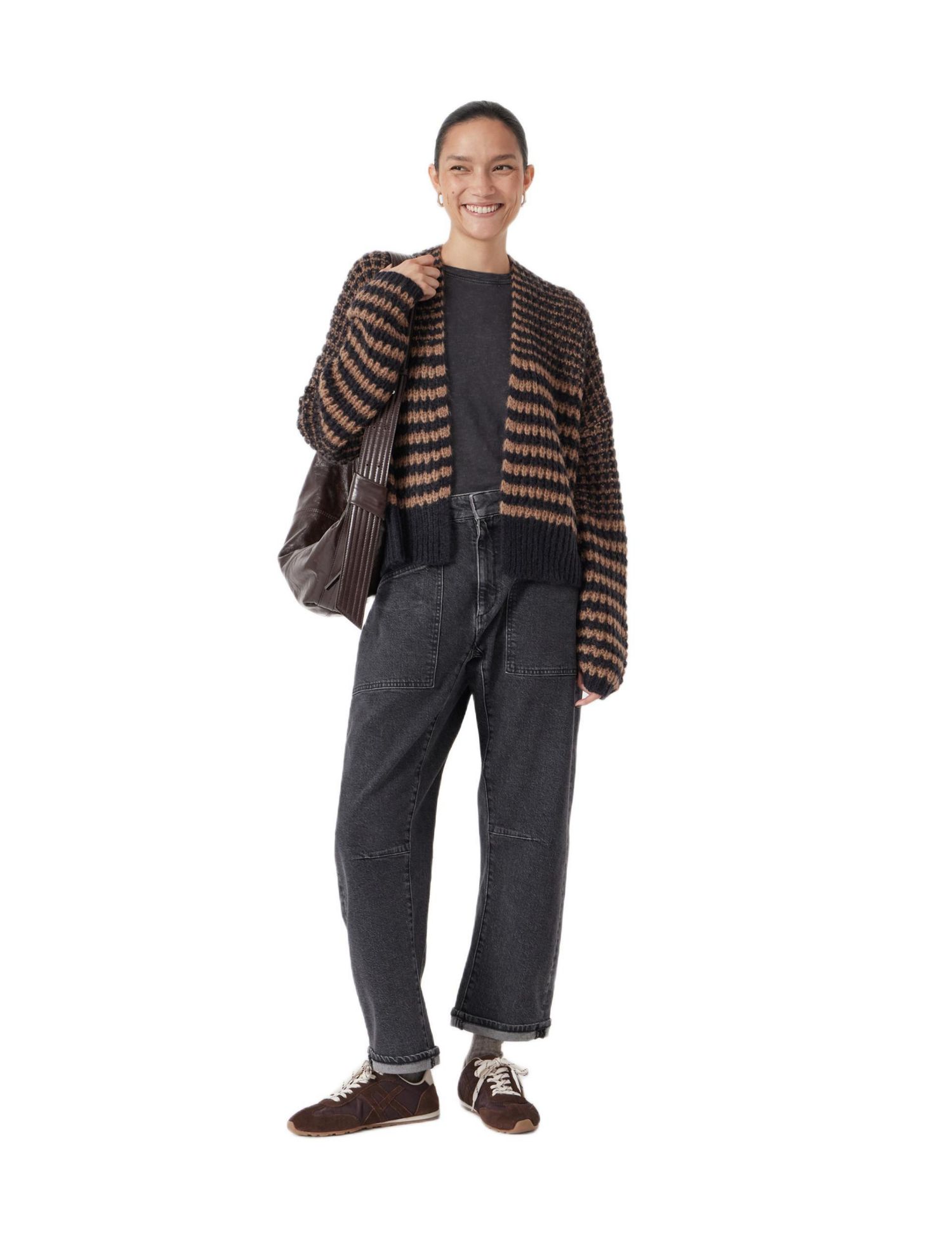 Women's Skye Wool Blend Stripe Cardigan