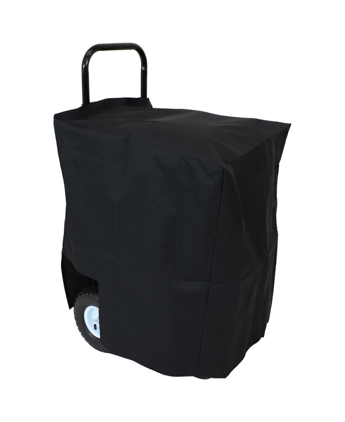 Sunnydaze Decor Steel Log Cart Carrier and Storage Rack with Wheels and Cover