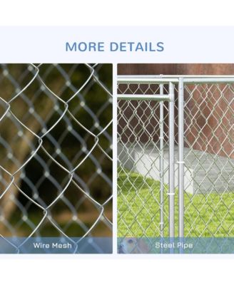 13.4' x 11.5' x 5.6' Dog Kennel Outdoor W/ Lockable Door
