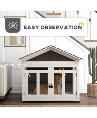 40"L Dog House Outdoor Indoor for Small, Medium, Large Dogs